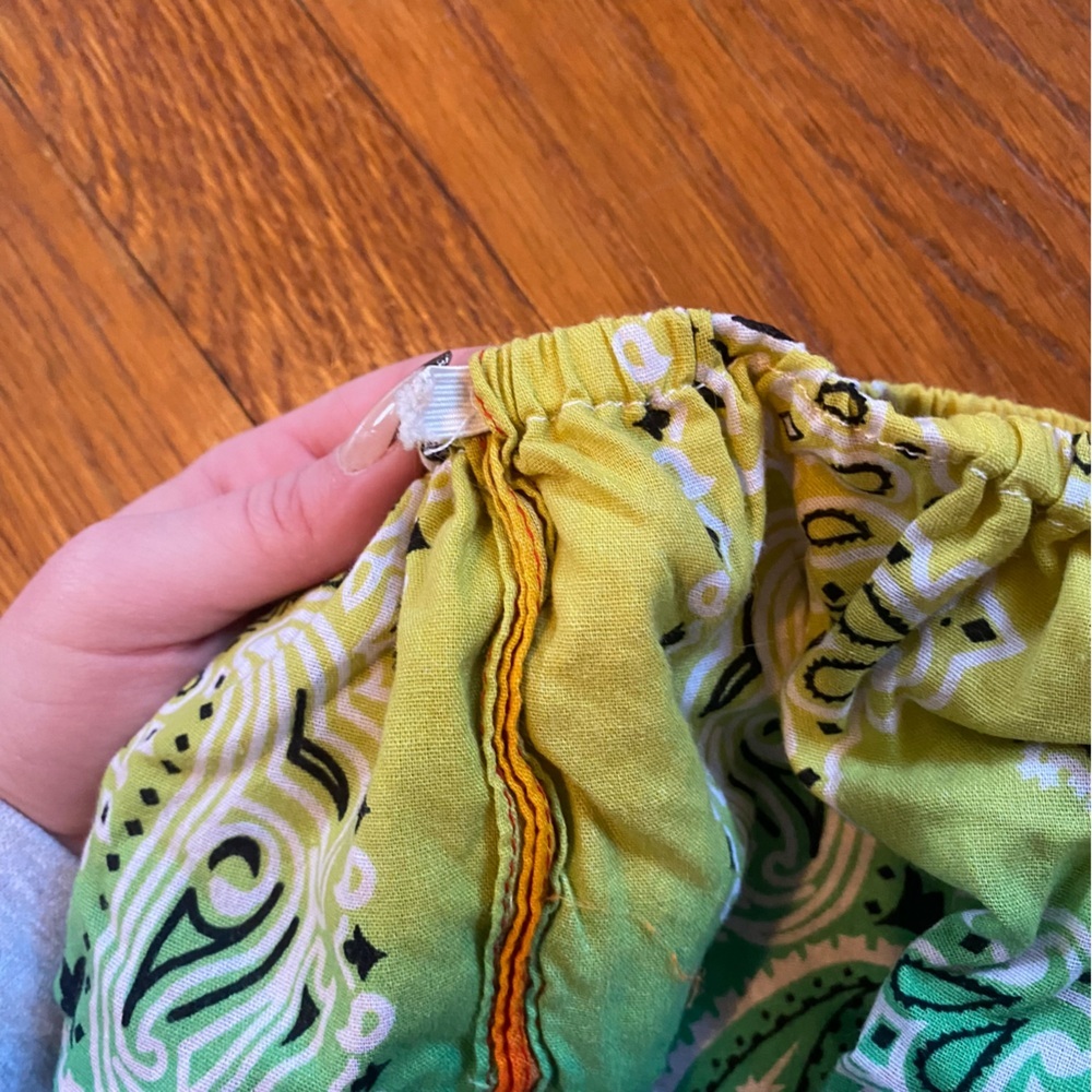 Colorful Handmade Bandana Print Women's Tube Top - Picture 2 of 5